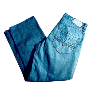 Brooklyn Basement jeans black straight leg denim Pre-owned Men’s 34x30 | e1